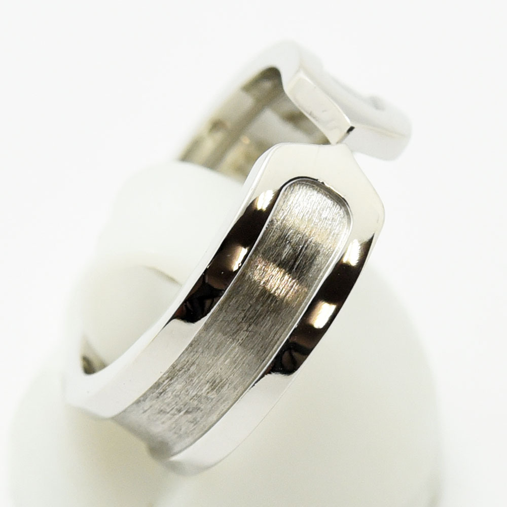  Cartier кольцо 2C Cartier кольцо C2 K18WG 750 #51 примерно 11 номер новый товар отделка б/у 
