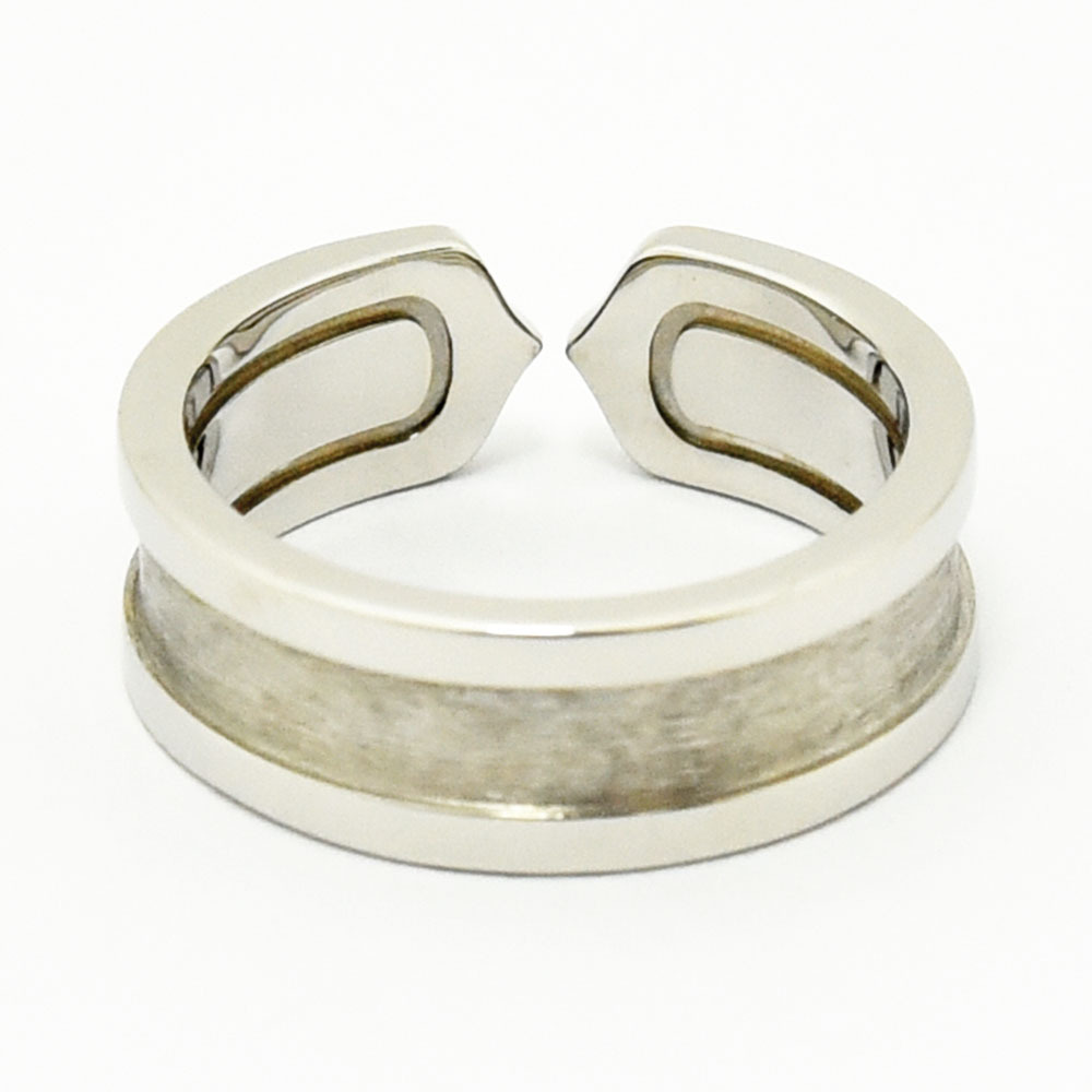  Cartier кольцо 2C Cartier кольцо C2 K18WG 750 #51 примерно 11 номер новый товар отделка б/у 