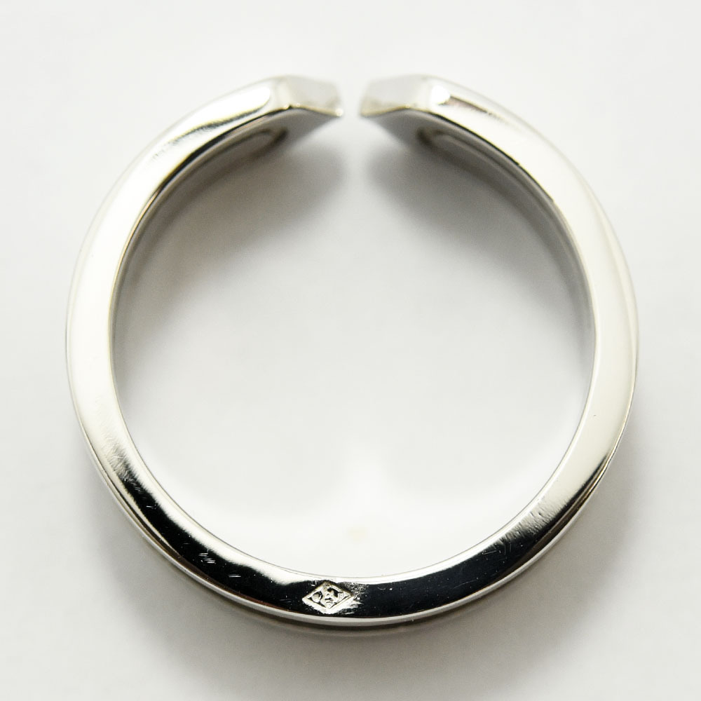  Cartier кольцо 2C Cartier кольцо C2 K18WG 750 #51 примерно 11 номер новый товар отделка б/у 