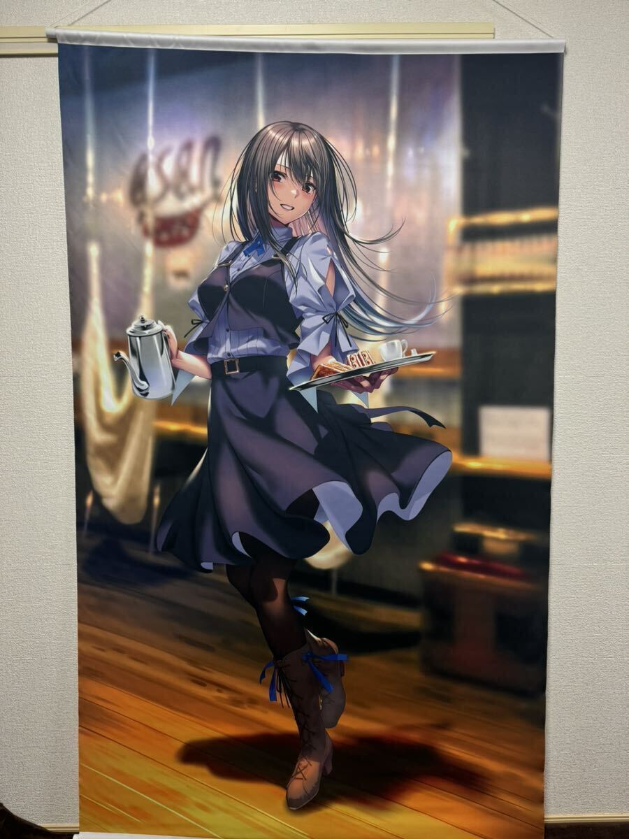 水澄華実 B2タペストリー はにかみ彼女 はにかみ、彼女は恋をする 駿河屋 -<中古>水澄華実 B2タペストリー ウェイトレスver