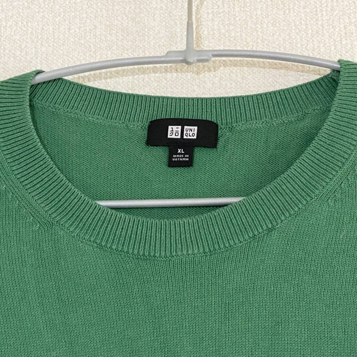廃盤品】ユニクロ ウォッシャブルコットン クルーネックセーター 廃盤品】ユニクロ ウォッシャブルコットン クルーネックセーター