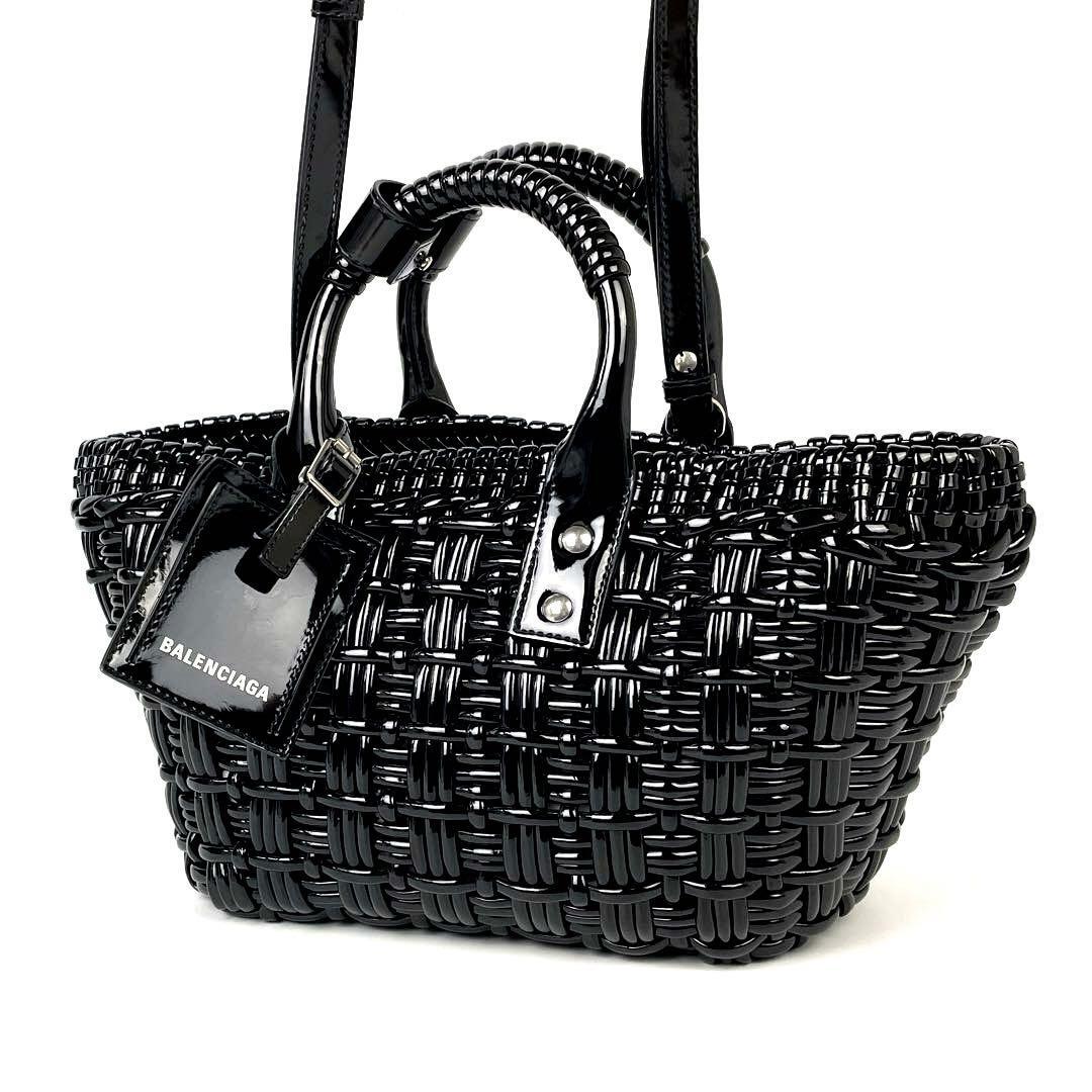 極美品】BALENCIAGA バレンシアガ ビストロ XS ハンドバッグ 極美品】BALENCIAGA バレンシアガ ビストロ XS ハンドバッグ