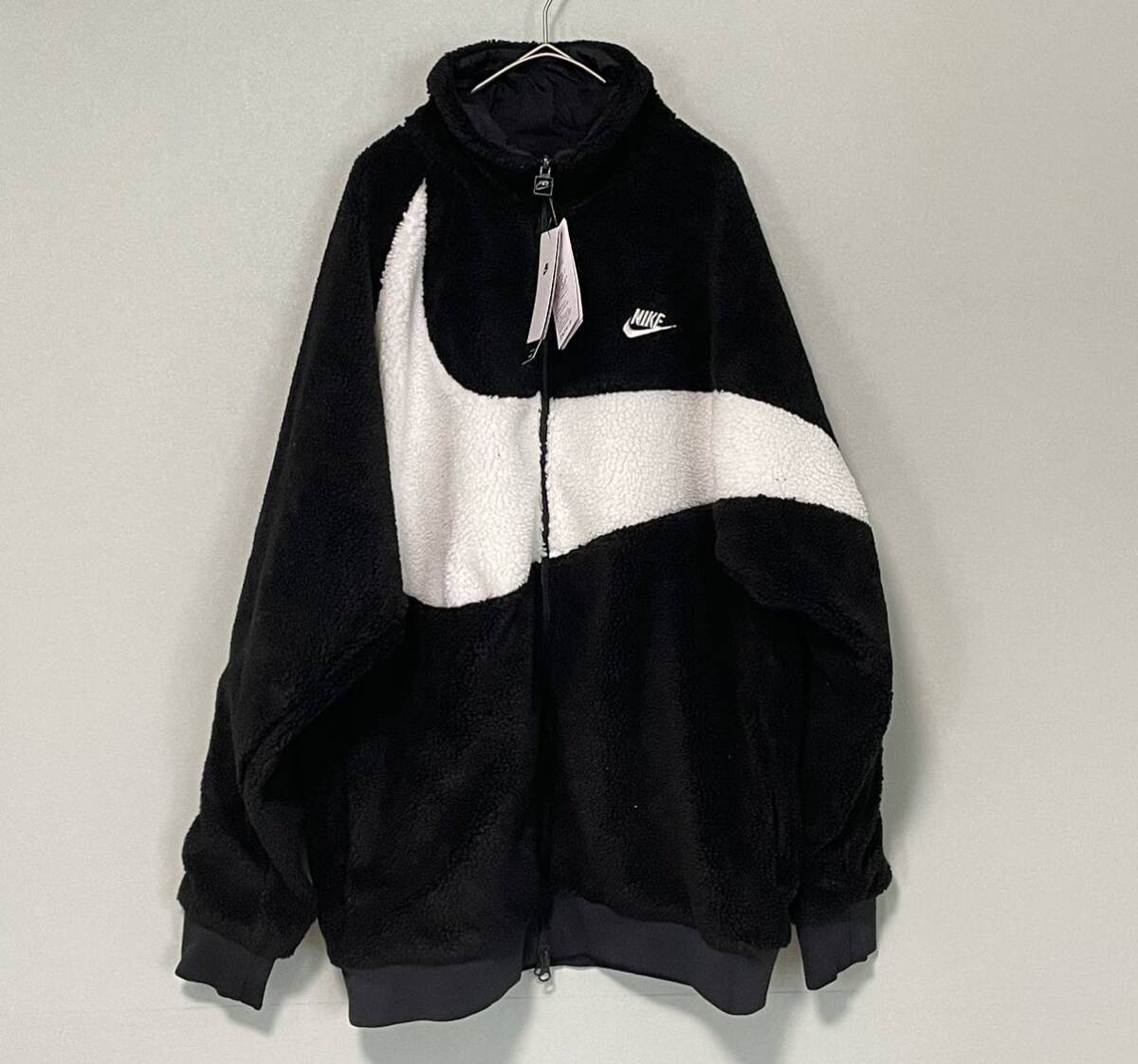 L 新品 NIKE BIG SWOOSH BOA JACKET ブラックホワイト ナイキ L 新品 NIKE BIG SWOOSH BOA JACKET ブラックホワイト ナイキ