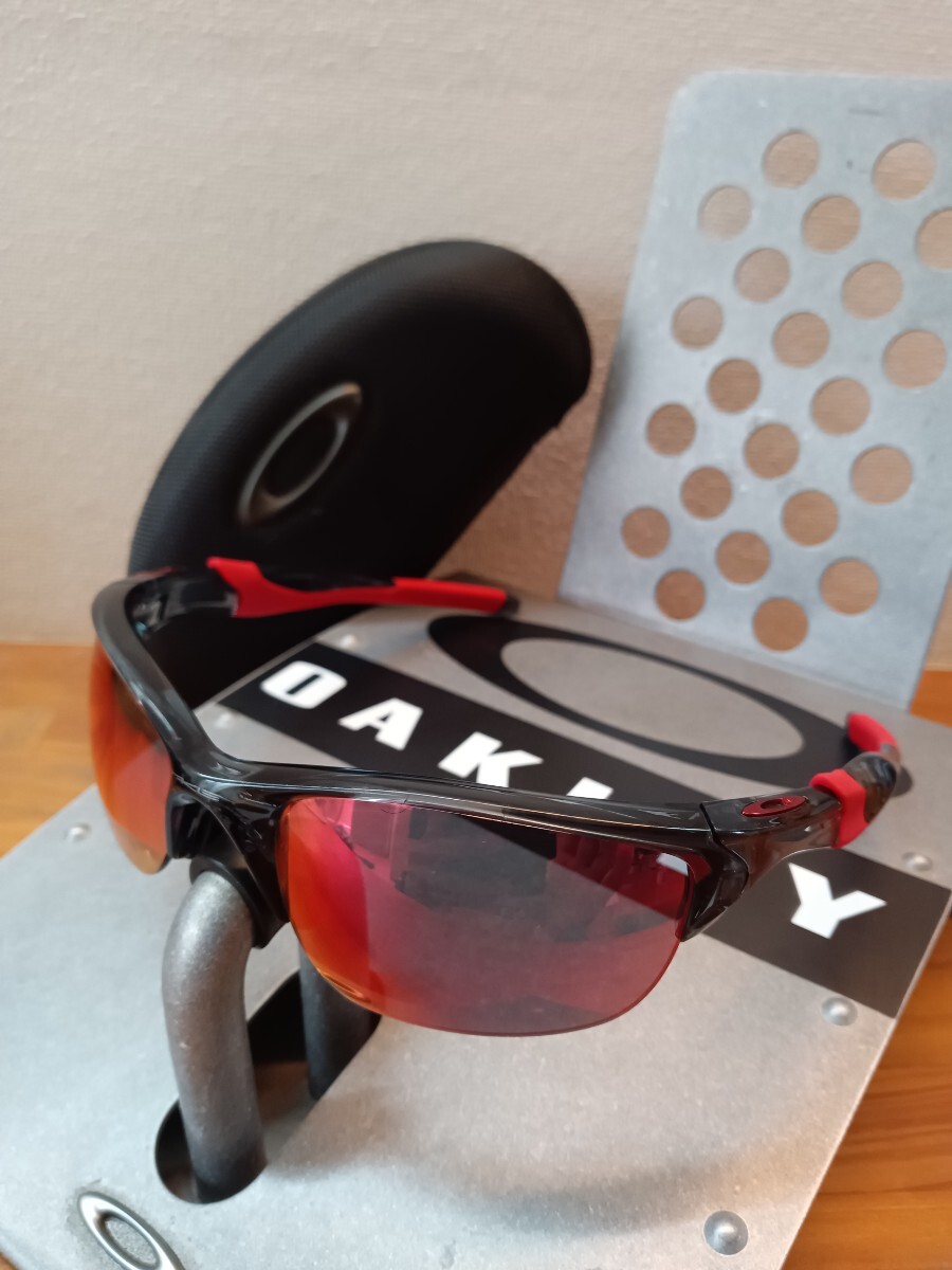 【美品♪クリスタルブラック♪】アジアンフィット/ハーフジャケット2.0/オークリー/oakley/half jacket2.0/検サングラス
