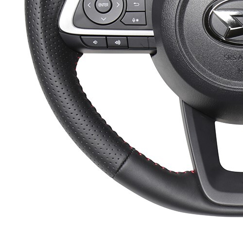 トール 900系 ステアリング レアル オリジナルシリーズ TYD-LPB-RD 工賃セット REAL ソフトDシェイプ 小徑 ガングリップ THOR ハンドル