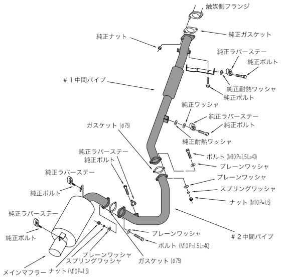 ランサーエボリューションVI CP9A マフラー HKS ハイパワー409 31006-AM004 工賃セット ランエボ6 evo6 LANCER Evolution スポーツマフラー