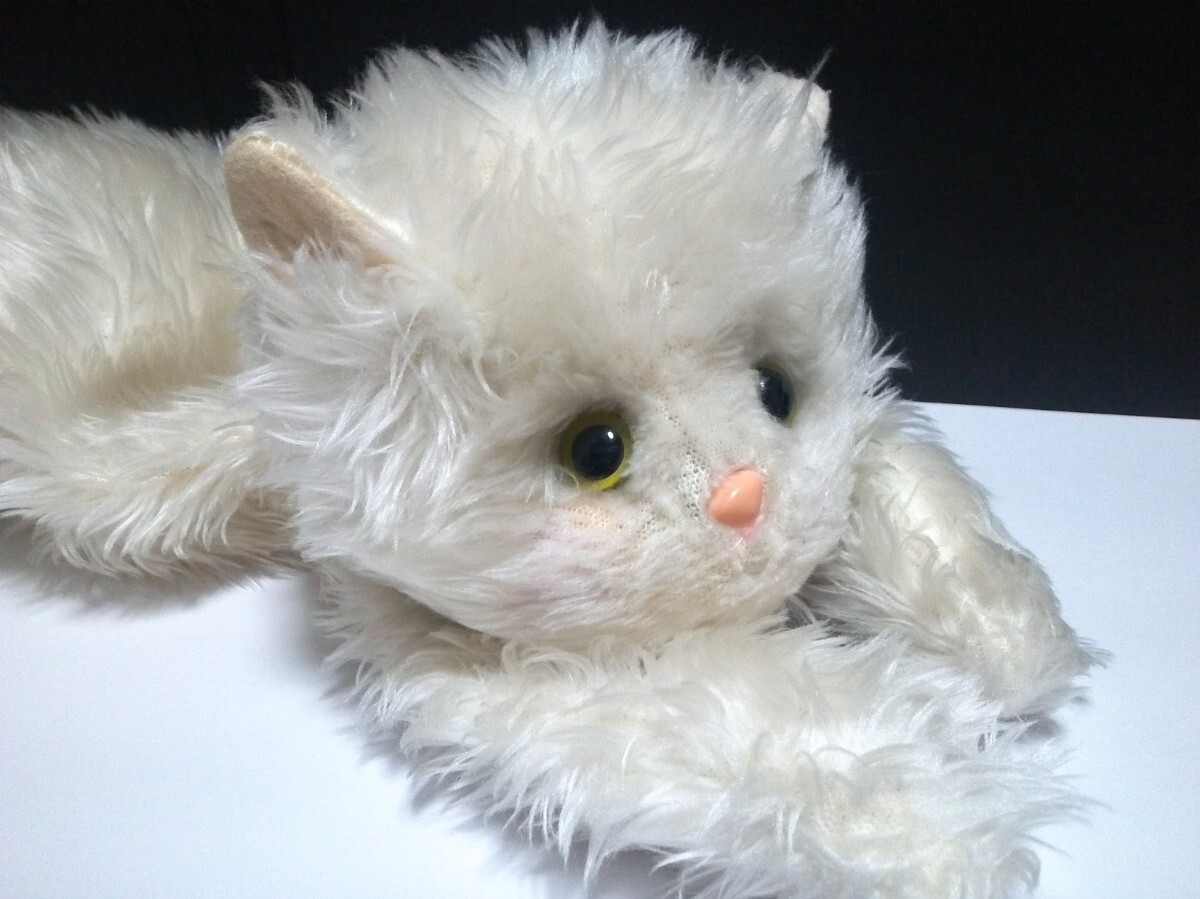 新品本物 昭和 レトロ ペルシャ猫 ペルシャネコ ぬいぐるみ 本体45cm＋ ぬいぐるみ