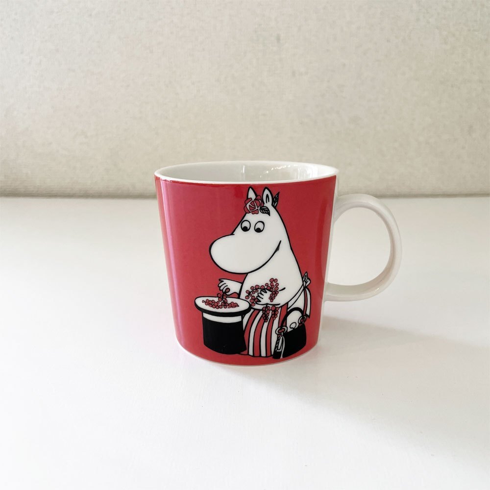 ◎ アラビア ARABIA ムーミンマグ MOOMIN ムーミンママ レッド 1999-2013年 フィンランド 北欧食器 旧ロゴ 廃番