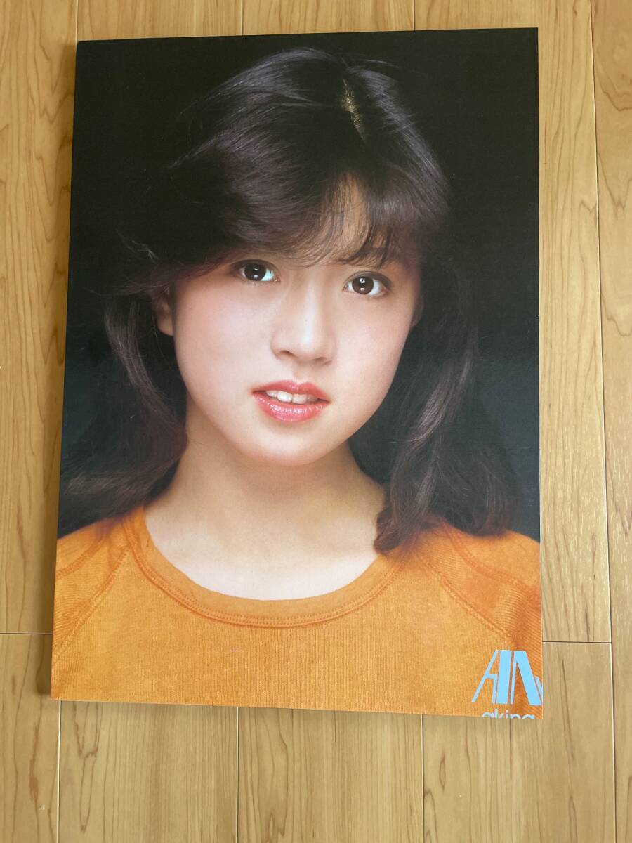 中森明菜、パネル、業者デッドストックで未展示品、1980年代初期にダイエーのグッズショップ等でも販売（縦58センチ×横40センチ）