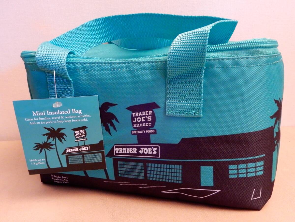 【USA発送★Trader Joe's★トレーダージョーズ】保冷★ミニトートバッグ★ティファニーブルー★2024年限定販売品★タグ付き
