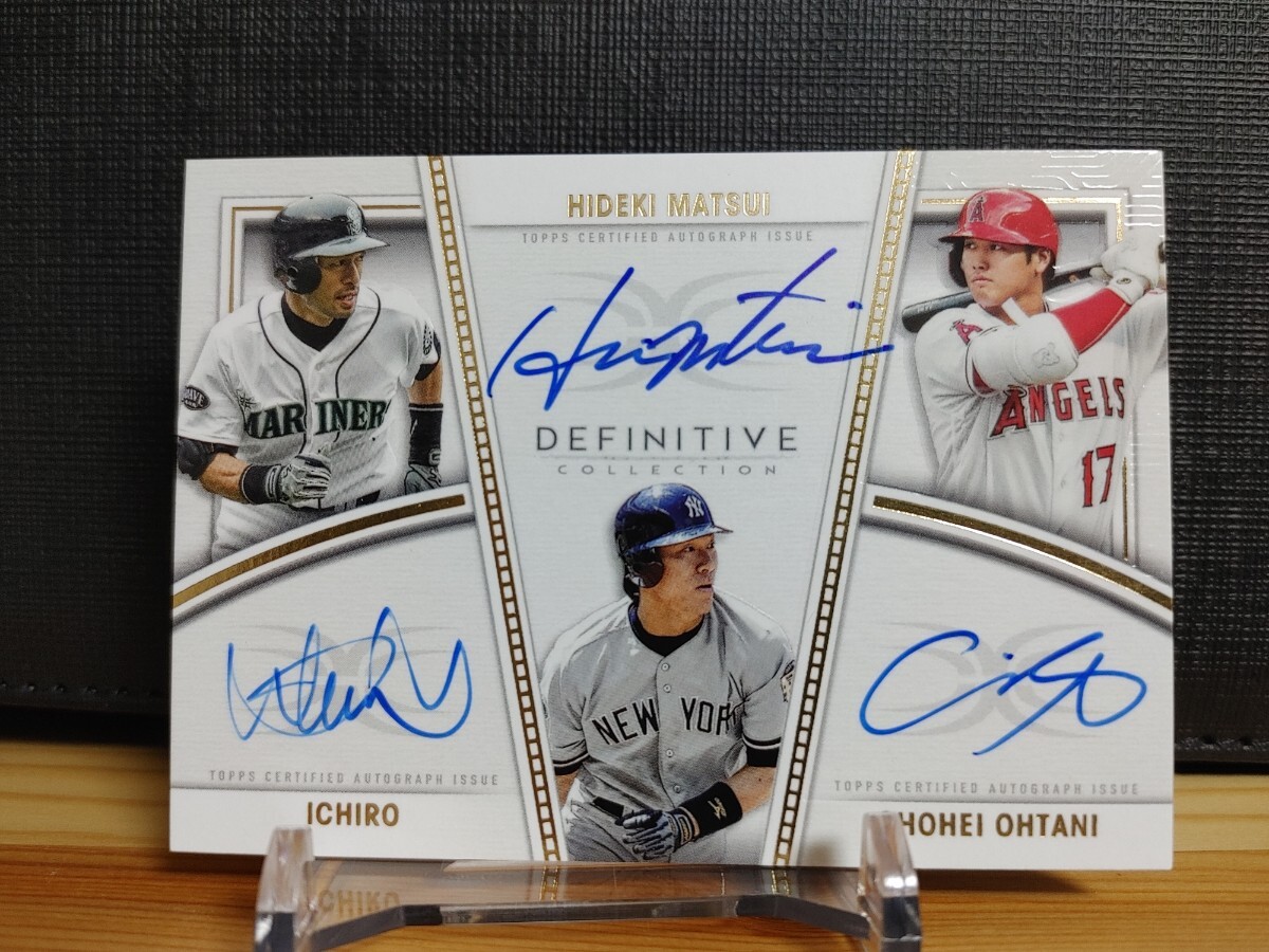 イチロー Toppp Triple Threads 2020 直筆サインカード 激レア 大谷翔平 イチロー 松井秀喜 直筆サインカード topps