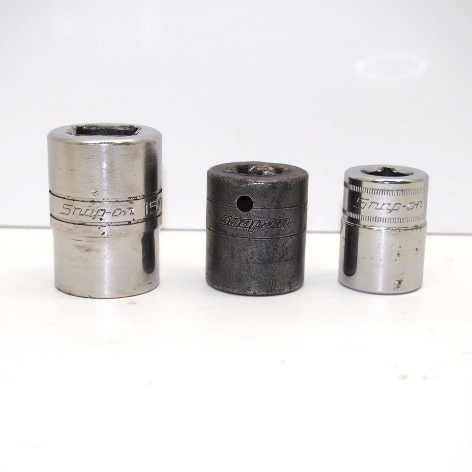 Snap-on スナップオン ショートソケット 3本セット 中古 ハンドツール ∴ WK1537