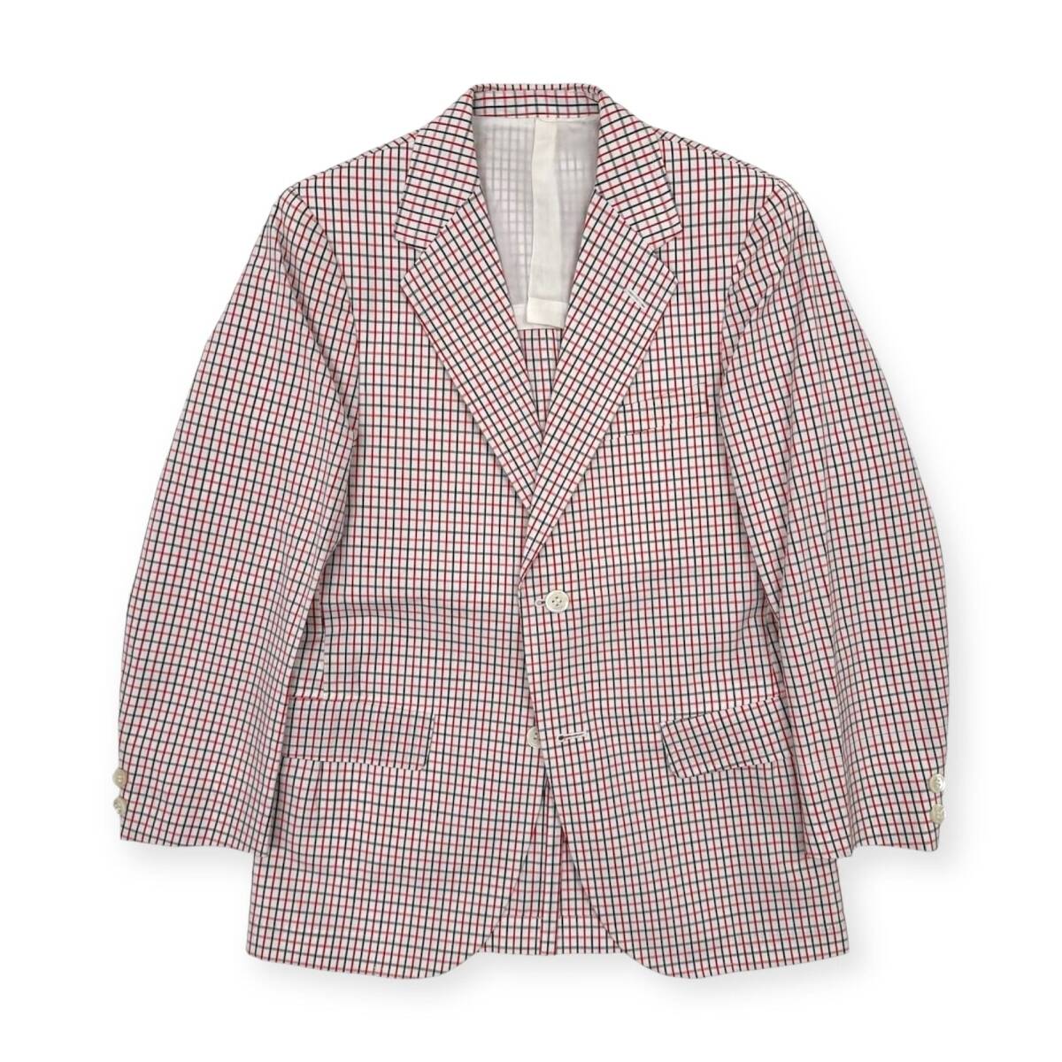VAN JAC ヴァンヂャケット BOYS チェック柄 2B テーラードジャケット boys M 160-75/70s 80s vintage