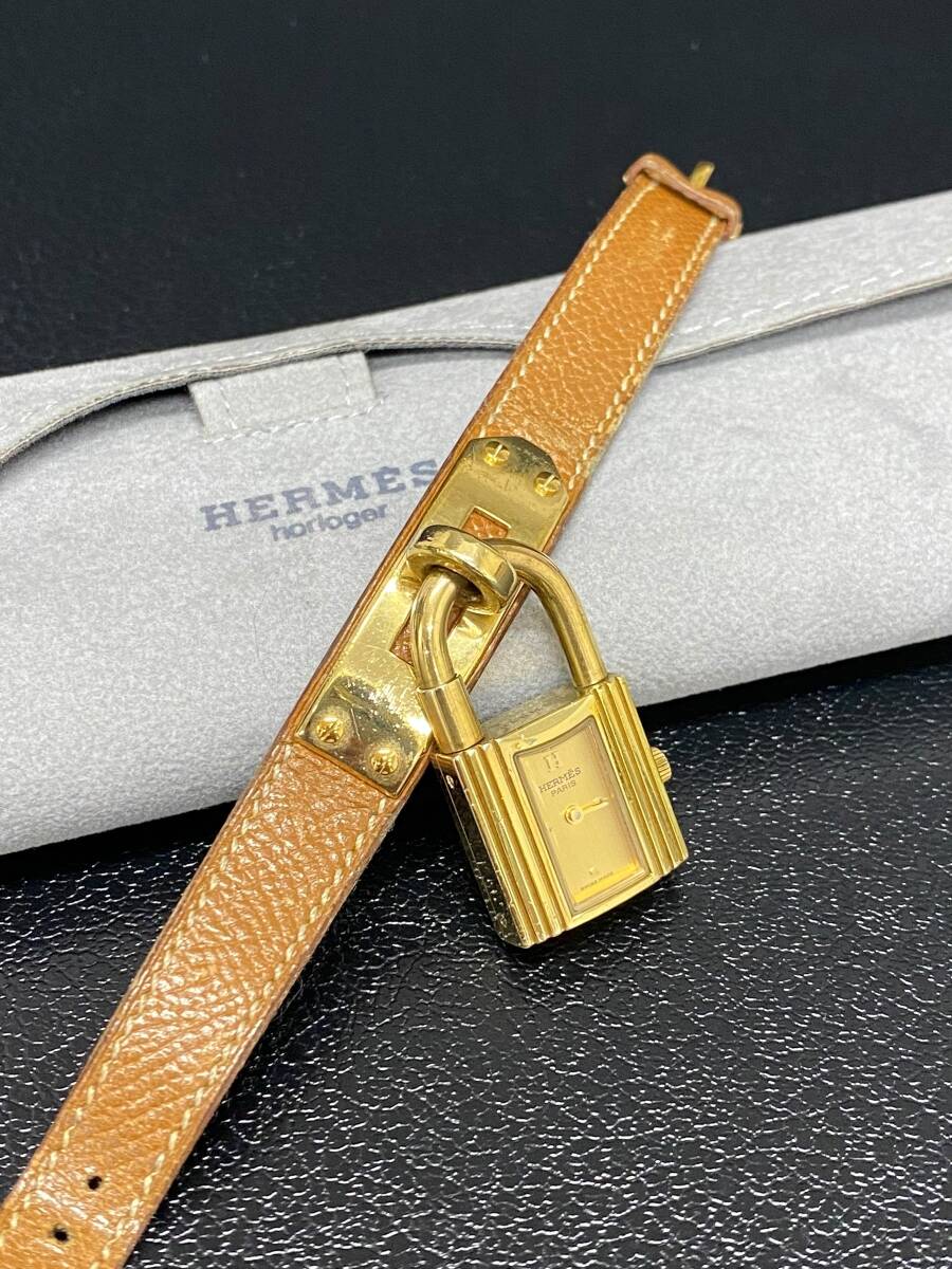 ☆電池交換済み☆ HERMES エルメス ケリーウォッチ  カデナ　ゴールド 楽天市場】エルメス ケリーウォッチ 電池交換済 カデナモチーフ
