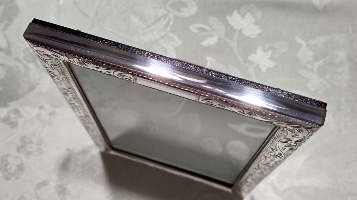 WAKO ワコー 銀製 写真立て SILVER 970 902-1 銀座和光 WAKO 銀製 SILVER 970 フォトフレーム(外枠16 5