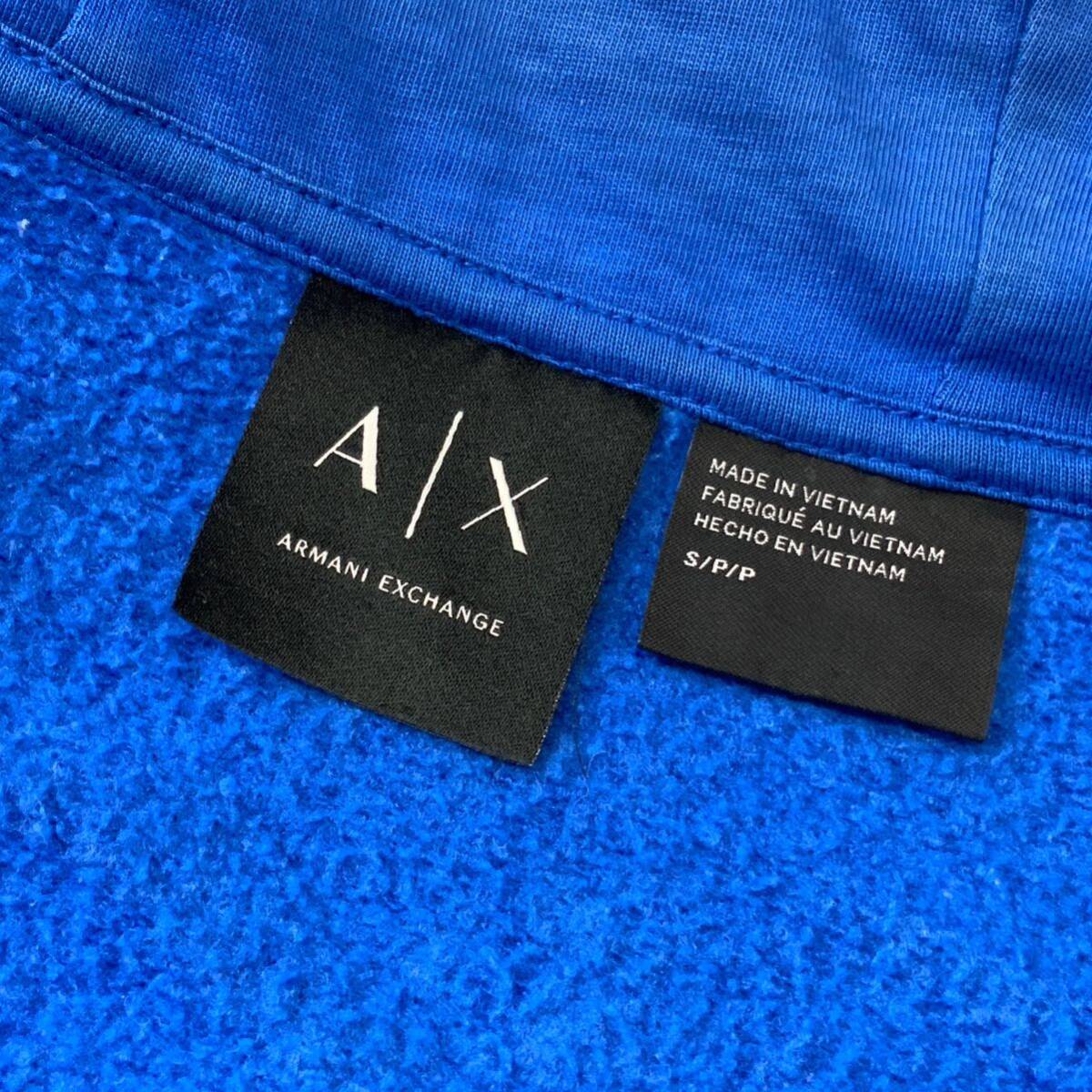 ARMANI Exchange AX アルマーニエクスチェンジ フルジップ パーカー スウェットパーカー メンズ Sサイズ ブルー_画像9