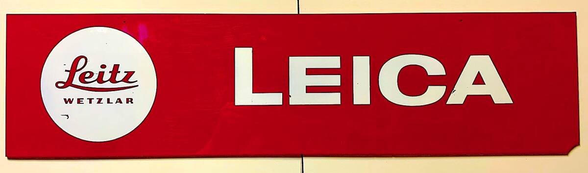 ライカ LEICA Nr.555 / ERNST LEITZ GMBH WETZLAR Made in Germany 1970年代 ビンテージ ストアー ディスプレイ用プレート大変貴重な当時品