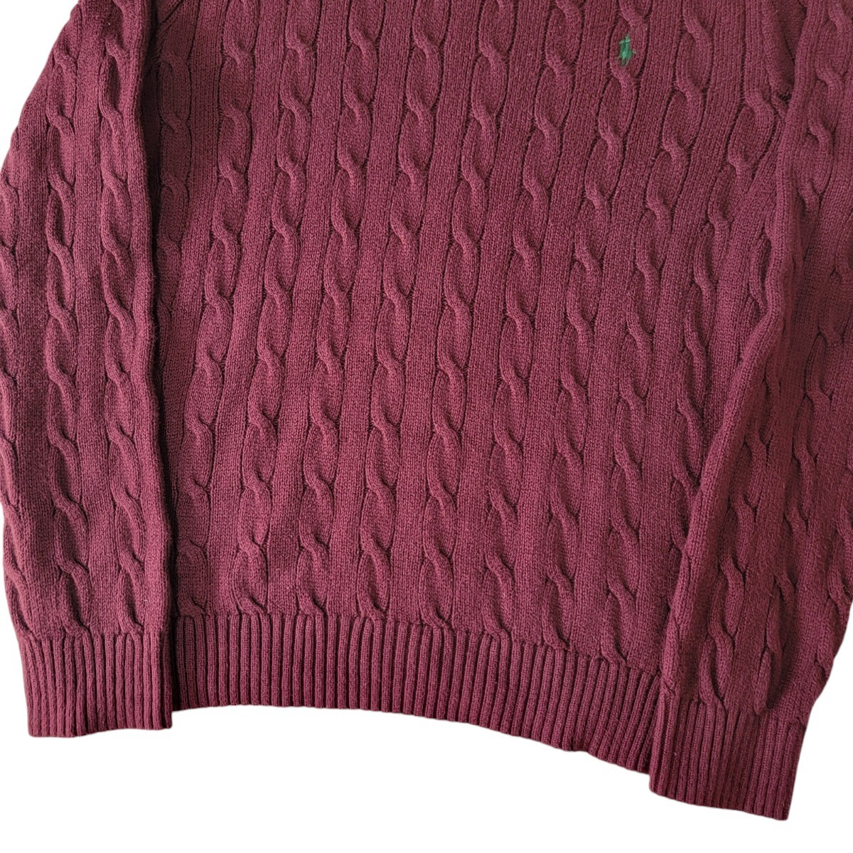 XXL ワインレット セーター ニット カーディガン ラルフローレン XXL ワインレット セーター ニット カーディガン ラルフローレン