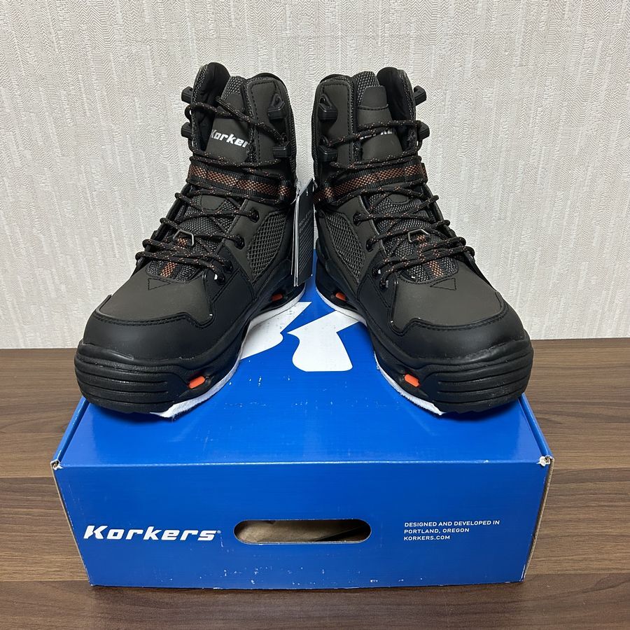 Korkers Terror Ridge Wading Boots US7 25cm FELT KLING-ON Korkers Terror Ridge Wading Boots US7 25cm FELT KLING-ON