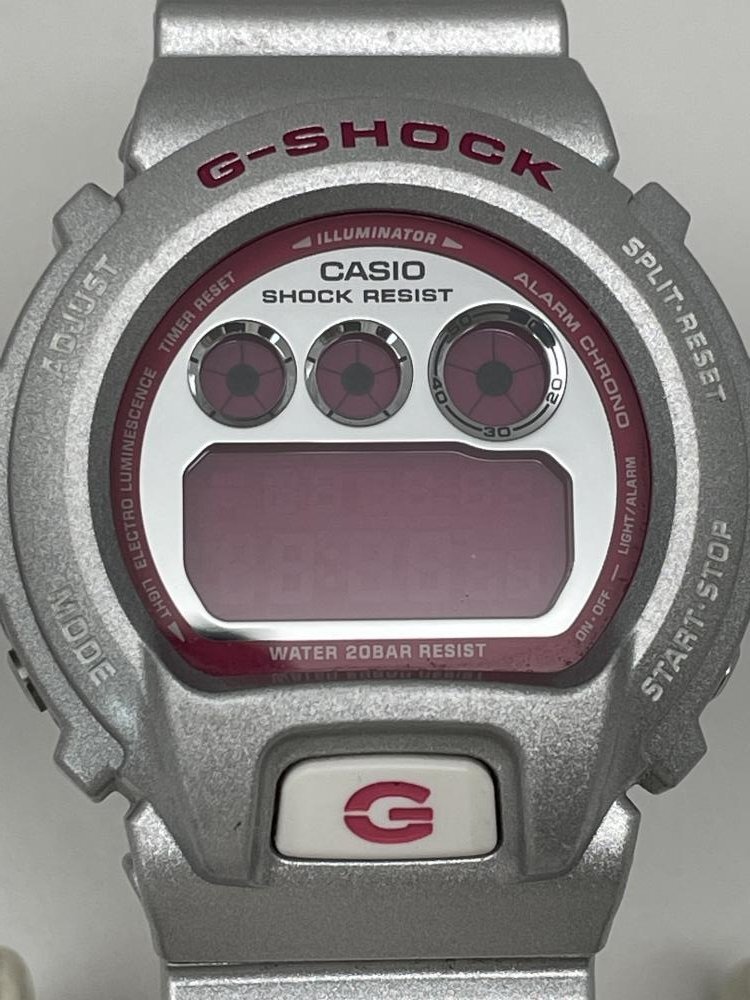 K157　CASIO カシオ G-SHOCK ジーショック Crazy Colors 腕時計 DW-6900CB ピンク　シルバー_画像7