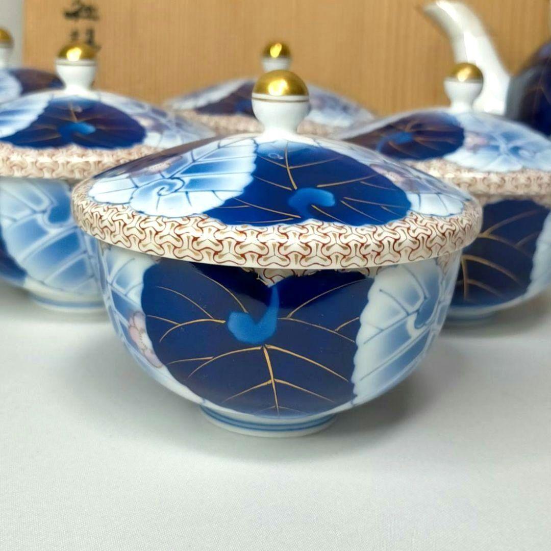 香蘭社茶器揃 愁海棠 皇室御用達 高級茶器セット 有田焼 蓋付 木 香蘭社茶器揃 愁海棠 皇室御用達 高級茶器セット 有田焼 蓋付 木