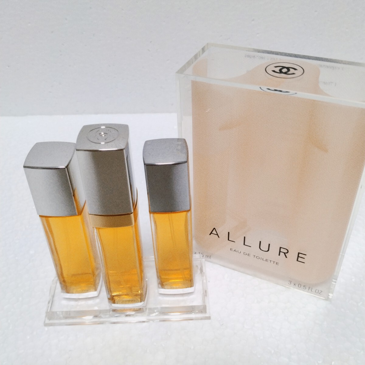 未使用 シャネル アリュール オードトワレ EDT 15ml × 3点