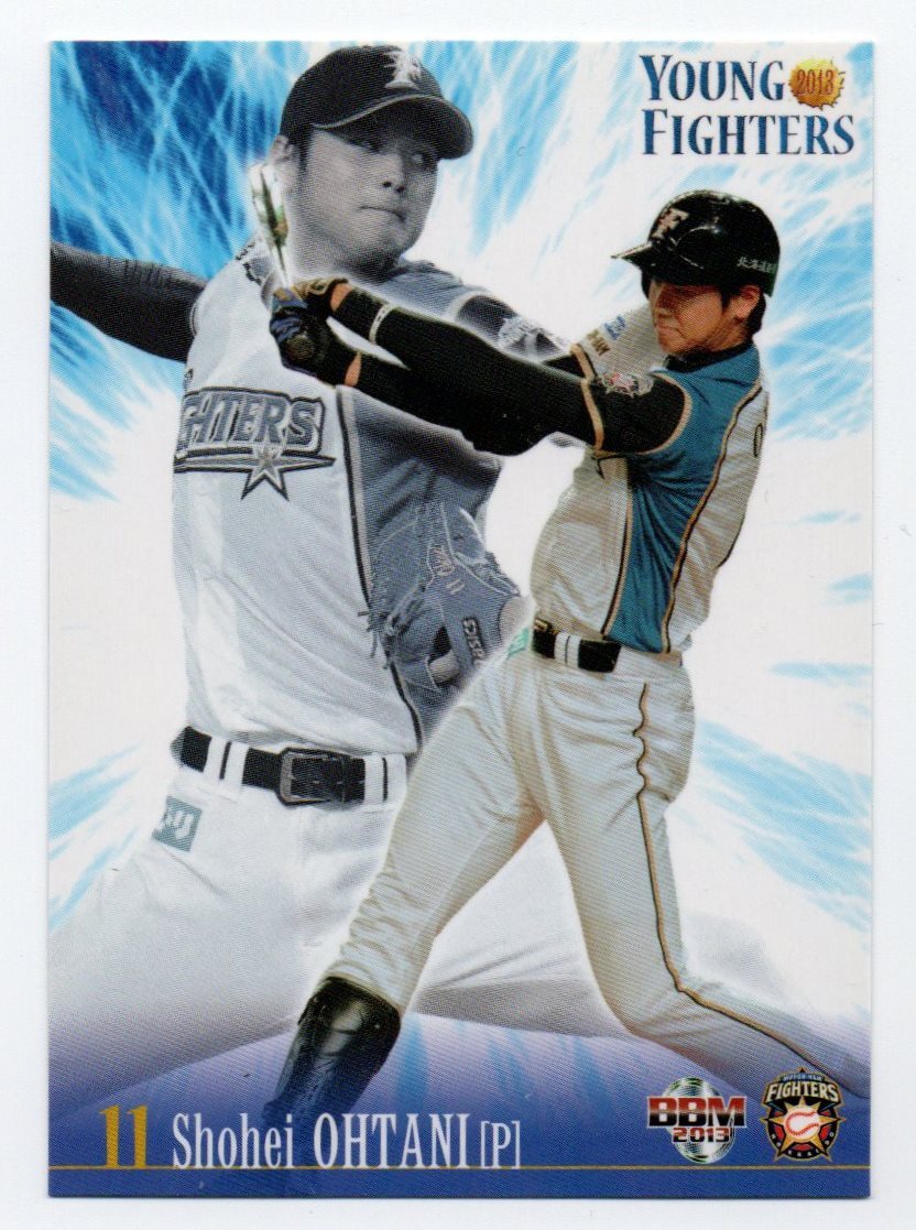 大谷翔平　BBM 2013　#YF01　ヤングファイターズ　＋BBM 2013 #KE1 Keep Evolving!(難あり)　ルーキー