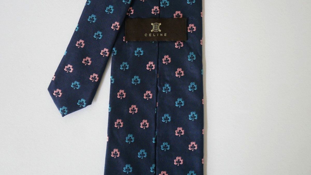【CELINE セリーヌ】USED ブランドネクタイ/m94-GG2-46-50_画像3