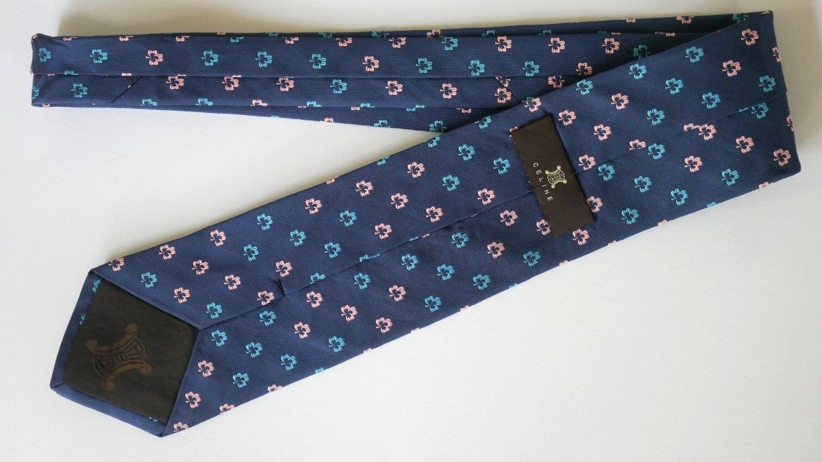 【CELINE セリーヌ】USED ブランドネクタイ/m94-GG2-46-50_画像7