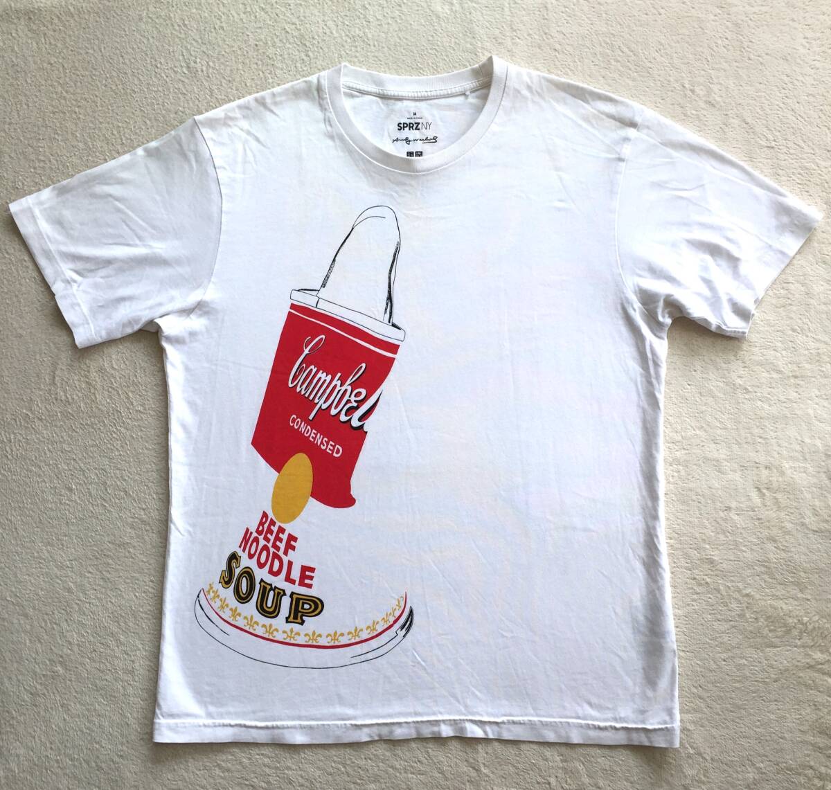 ◆UT Andy Warhol Campbell's soup can Tシャツ アンディウォーホル キャンベルスープ 生産終了品 Pop art ポップアート