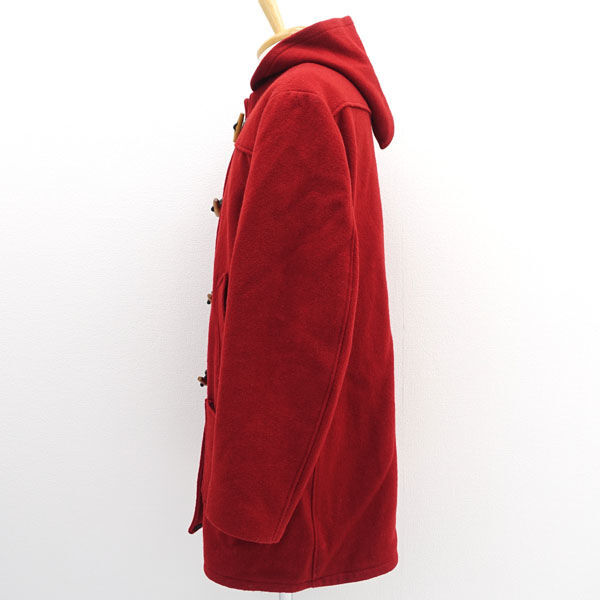★ ショット ダッフルコート ウール フード付き レッド サイズ20(S) (0220500992)