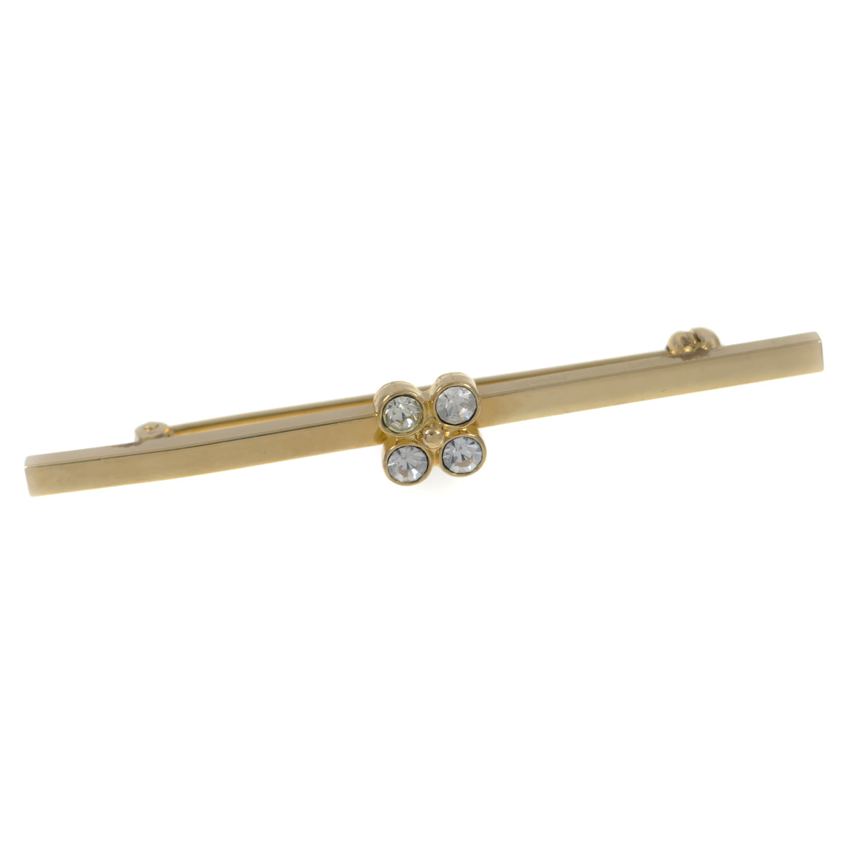 A9908*[AVON]* Avon Gold цветный маленький цветочный узор имеется балка type прозрачный стразы * Vintage брошь *