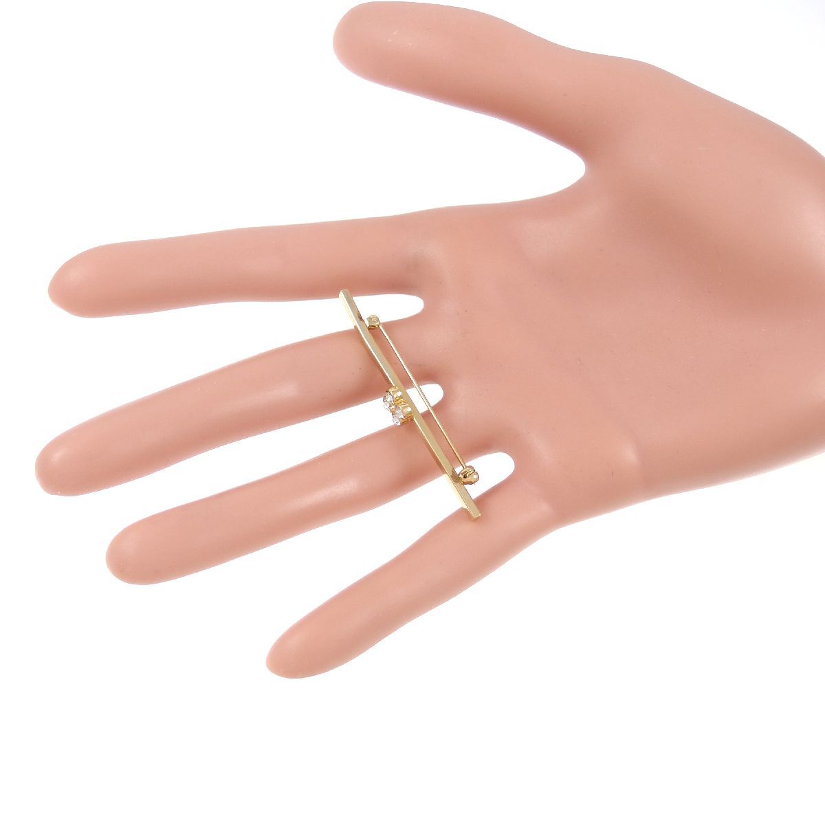 A9908*[AVON]* Avon Gold цветный маленький цветочный узор имеется балка type прозрачный стразы * Vintage брошь *