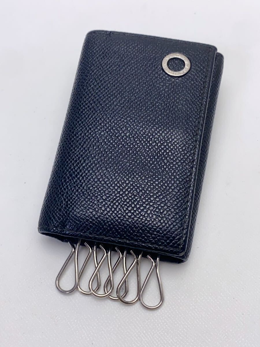 A001 極美品 BVLGARI ブルガリ レザー 6連 キーケース A001 極美品 BVLGARI ブルガリ レザー 6連 キーケース