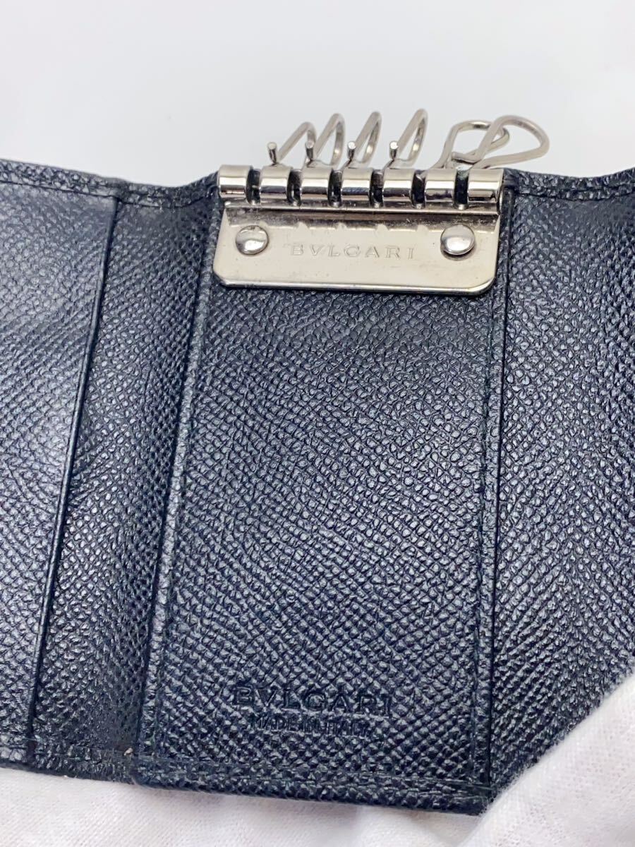 A001 極美品 BVLGARI ブルガリ レザー 6連 キーケース A001 極美品 BVLGARI ブルガリ レザー 6連 キーケース