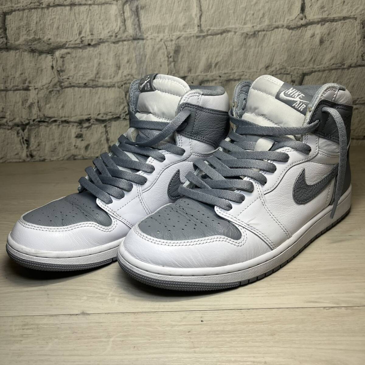 【YH-0167】中古品 NIKE ナイキ AIR JORDAN 1 RETRO HIGH OG STEALTH エアジョーダン1 ステルス 555088-037 27.0cm