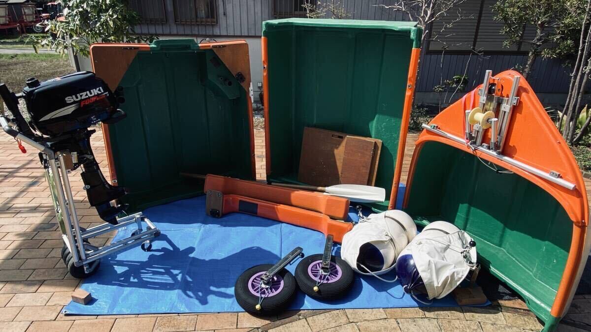 オーパクラフト L3 3分割ミニボートと5馬力船外機 スズキDF5 オーパクラフト L3 3分割ミニボートと5馬力船外機 スズキDF5