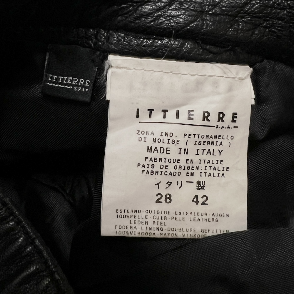 [ бесплатная доставка ] очень редкий Италия производства 90s VERSACE JEANS COUTURE кожаный салон ntsuvintage б/у одежда mete.-sa Old school 