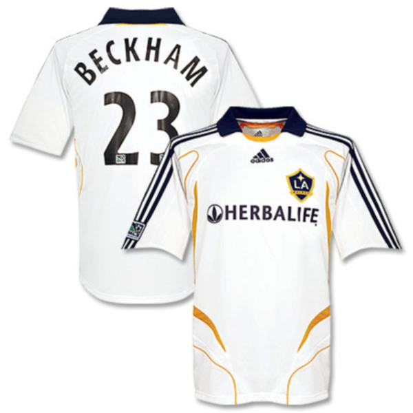 07-08 ロサンゼルス?ギャラクシー LA GALAXY(H)#23 ベッカム BECKHAM 半袖 adidas MLS仕様 O or XO or 2XO