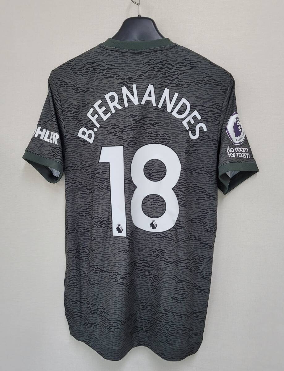 20-21 マンチェスターユナイテッド MANCHESTER United(A)#18 ブルーノ?フェルナンデス Fernandes 選手用半袖 EPL仕様 Jaspo XO