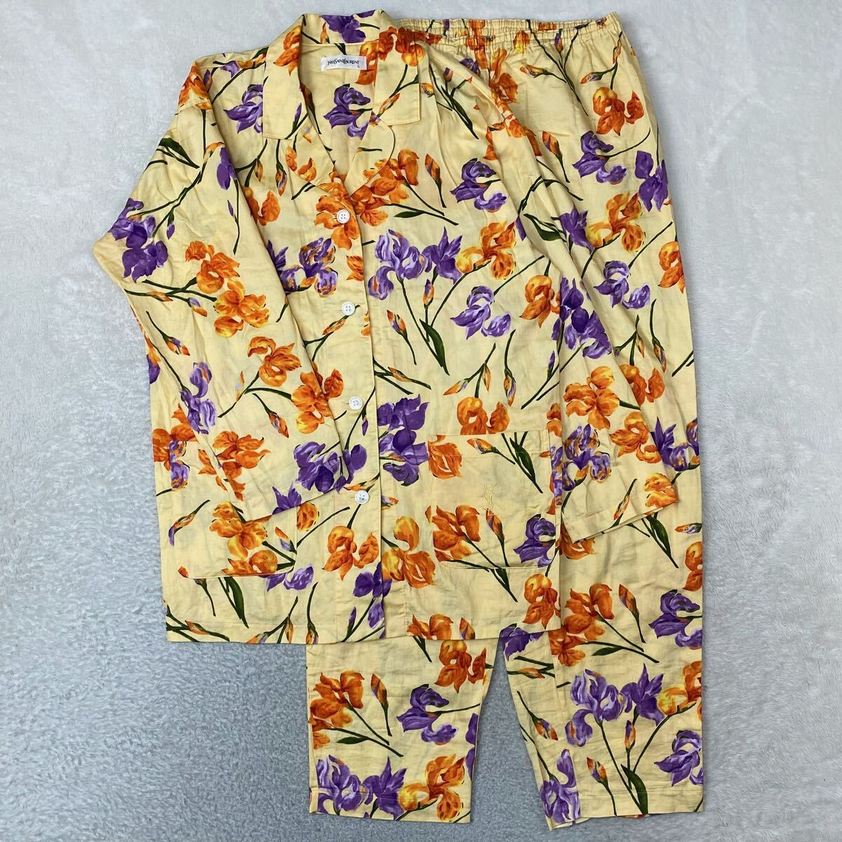 イブサンローラン ヴィンテージパジャマセットアップ yves saint laurent イヴ サンローラン セットアップ 2点セット