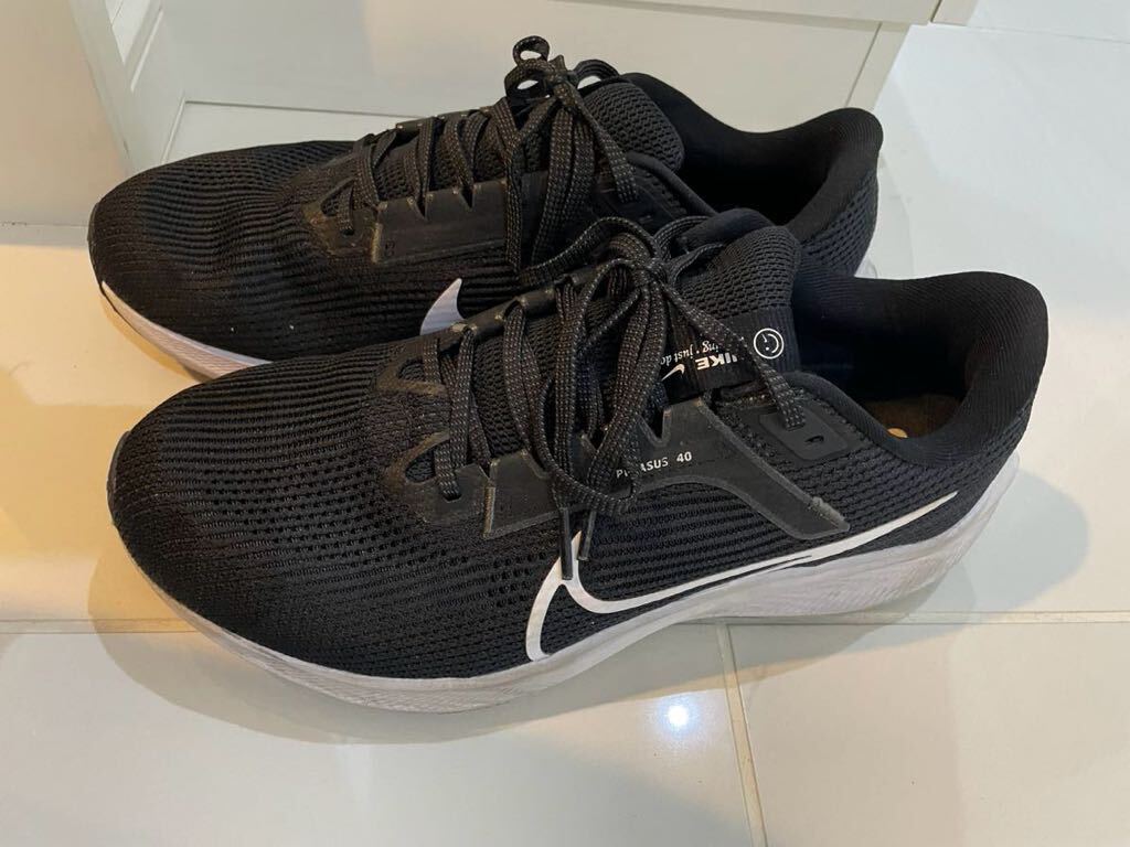 AIR ZOOM PEGASUS 40 WIDE "BLACK WHITE" DV7480-001 （ブラック/アイアングレー/ホワイト）