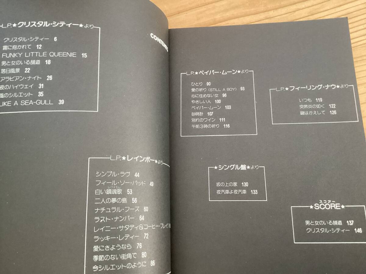☆楽譜/大橋純子/CRYSTAL CITY/ギタースコア&バンドスコア ☆楽譜/大橋純子/CRYSTAL CITY/ギタースコア&バンドスコア