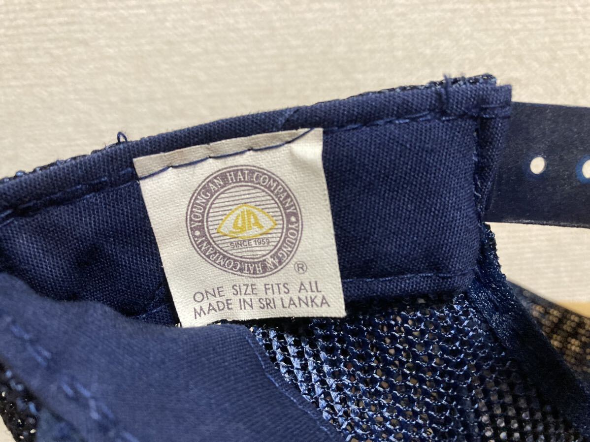 80's90's USAヴィンテージ トラッカーキャップ メッシュキャップ 帽子 CAP ネイビー 企業物 Vintage Cap キャップ ONE SIZE YOUNGAN_画像5