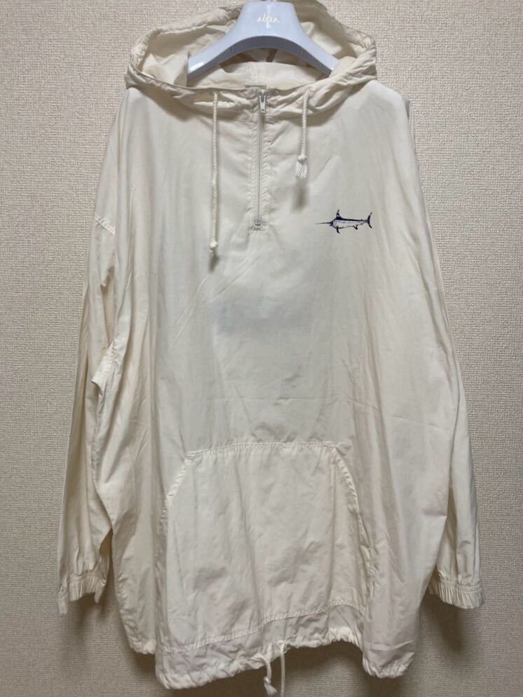 80's 90's USAヴィンテージ CHEETAH MERVYNS プルオーバー アノラックパーカー ヨットパーカー XL 白系 'TOURNAMENT Classic'_画像1