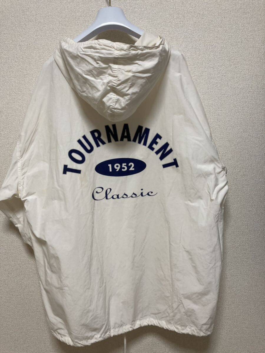 80's 90's USAヴィンテージ CHEETAH MERVYNS プルオーバー アノラックパーカー ヨットパーカー XL 白系 'TOURNAMENT Classic'_画像3