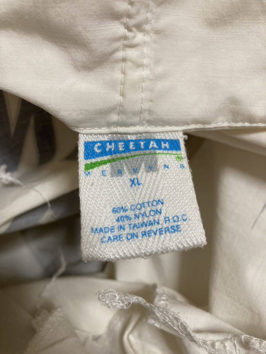 80's 90's USAヴィンテージ CHEETAH MERVYNS プルオーバー アノラックパーカー ヨットパーカー XL 白系 'TOURNAMENT Classic'_画像5