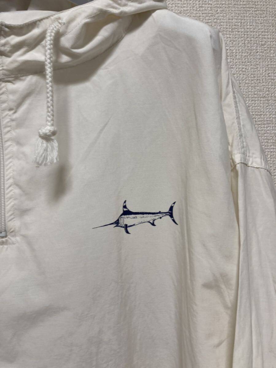 80's 90's USAヴィンテージ CHEETAH MERVYNS プルオーバー アノラックパーカー ヨットパーカー XL 白系 'TOURNAMENT Classic'_画像9