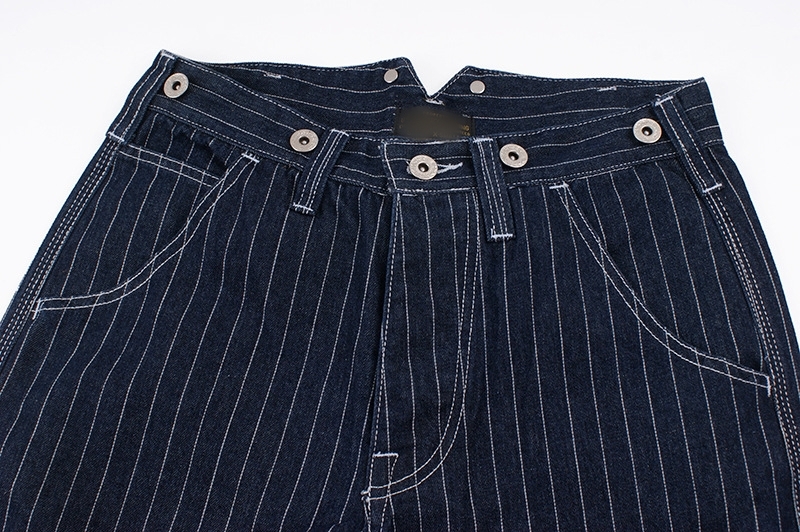  джинсы Denim брюки 13.5oz полоса casual брюки брюки-карго распорка брюки мужской L