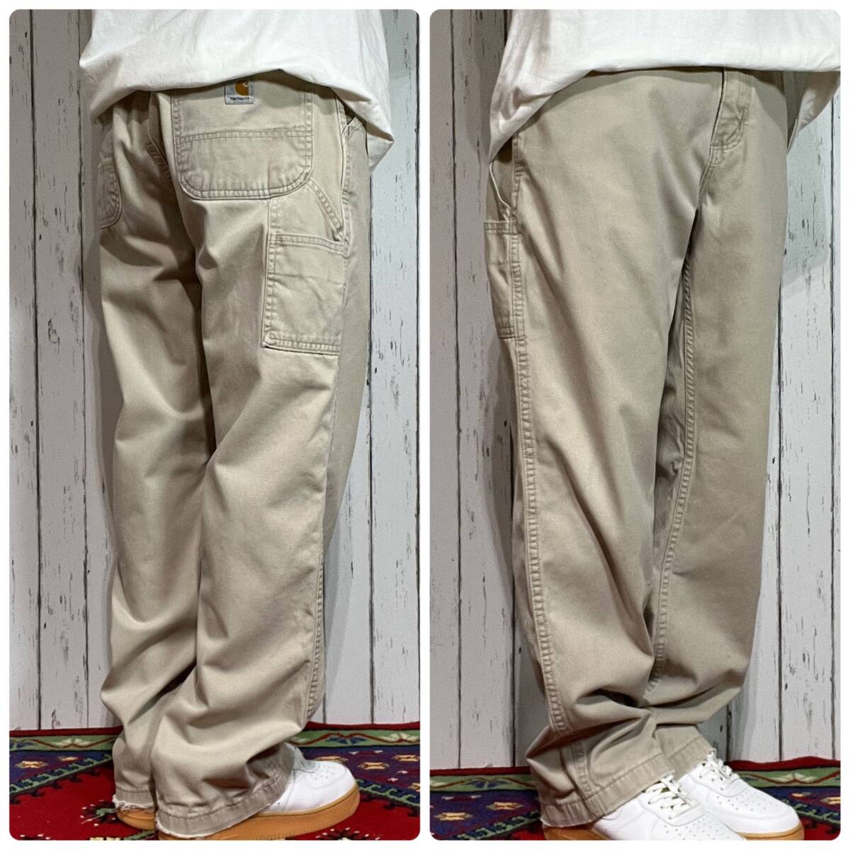 カーハート Carhartt W36 L32 ワンポイント刺繍ロゴピスネーム カーハート Carhartt W36 L32 ワンポイント刺繍ロゴピスネーム